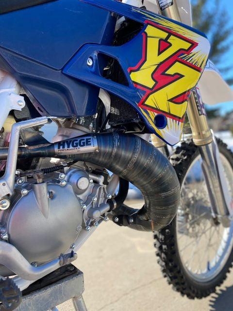 GPI Racing Aluminum Radiator & Blue Hose Kit For Yamaha YZ125 (1996-2001)