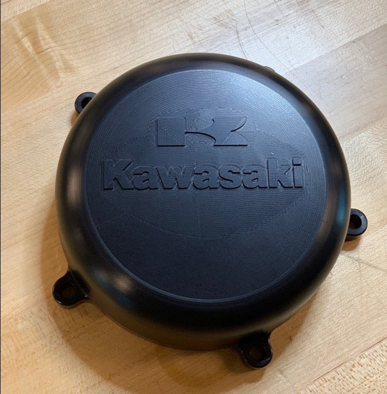 1983+ KX500 Billet Stator Cover- Kawasaki Logo