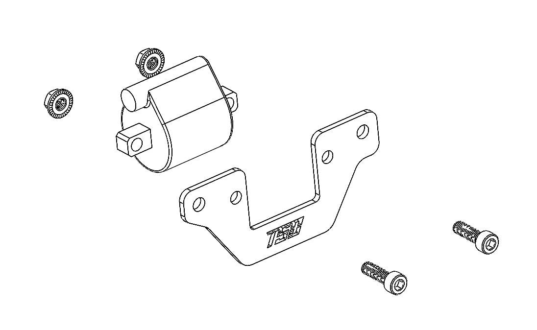 2010-2016 KX450F/250F Ignition Coil Mount Plate