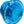 Axle Stop Bolt M20x19 P1.5 H22 H Blue