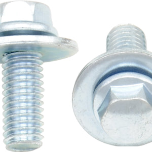 8mm Hex Head Flange Bolt 6x1.0x16mm W/16mm Washer 10/Pk