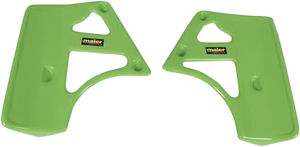 MAIER Radiator Scoops - Green - Kawasaki - KX '85-'86 578063