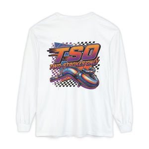 Two-Strokes Only (TSO) Long Sleeve T-Shirt — Retro Racing Graphic