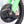 Linear Front Disc Cover Hon/Kaw/Sher/Yam Blk