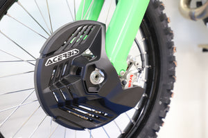 Linear Front Disc Cover Hon/Kaw/Sher/Yam Blk