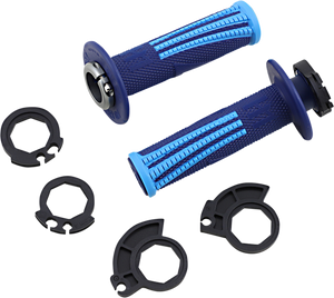ODI Emig Pro V2 Lock-On Grips - Navy/Light Blue H36EPDU