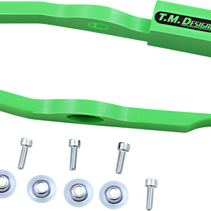 T.M. DESIGNWORKS Chain Slider - Green - Kawasaki DCS-KX85-GR