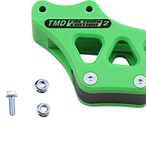 T.M. DESIGNWORKS Chain Guide - Green - Kawasaki RCG-KA85-GR