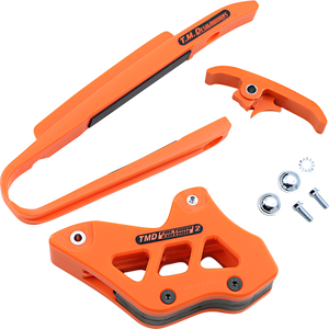 T.M. DESIGNWORKS Chain Guide/Slider - KTM - Orange KTM-230-OR