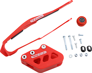 T.M. DESIGNWORKS Chain Guide/Slider - Honda - Red DCK-OR1-RD
