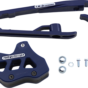 T.M. DESIGNWORKS Chain Guide/Slider - KTM/Husqvarna/Gas Gas - Blue DCK-KT4-BL2
