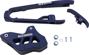 T.M. DESIGNWORKS Chain Guide/Slider - KTM/Husqvarna/Gas Gas - Blue DCK-KT4-BL2