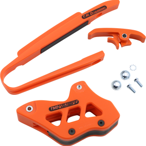 T.M. DESIGNWORKS Chain Guide/Slider - KTM/Husaberg - Orange KTM-225-OR