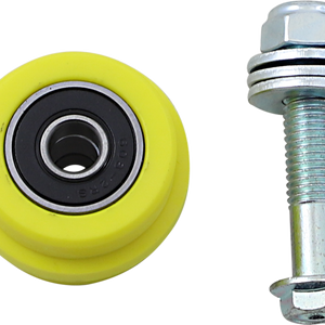 T.M. DESIGNWORKS Chain Roller - Yellow - Suzuki/TM/Yamaha PLR-212-YL