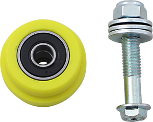 T.M. DESIGNWORKS Chain Roller - Yellow - Suzuki/TM/Yamaha PLR-212-YL