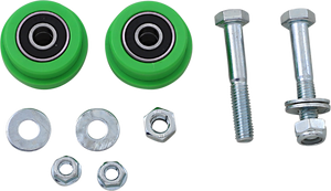 T.M. DESIGNWORKS Chain Roller - Green - Kawasaki/Street ZDK-KXM-GR