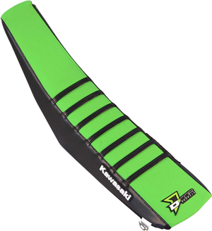 D'COR VISUALS Seat Cover - Black/Green - KX '03-'08 30-20-127