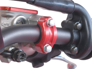 WORKS CONNECTION Rotating Master Cylinder Clamp - Red 31-200