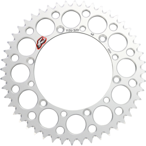 RENTHAL Rear Sprocket - Aluminum - 48 Tooth - Silver - Kawasaki/Suzuki 112U-520-48GESI
