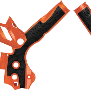 ACERBIS X-Grip Frame Guards - Orange/Black - KTM - EX/SX/XC '11-'16 2374251008