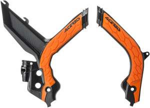 ACERBIS X-Grip Frame Guards - Orange OEM '16/Black - KTM - EX/XC '20-'23 2783155229