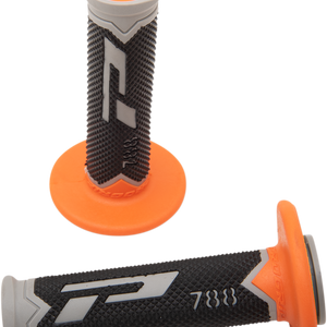 PRO GRIP Cross Triple Density 788 Grips - Gray/Orange/Black PA078800TGAC