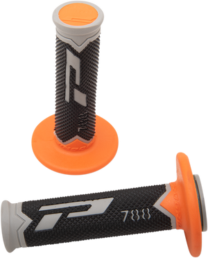 PRO GRIP Cross Triple Density 788 Grips - Gray/Orange/Black PA078800TGAC