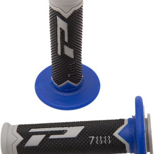 PRO GRIP Cross Triple Density 788 Grips - Gray/Blue/Black PA078800TGBL