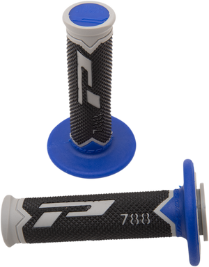 PRO GRIP Cross Triple Density 788 Grips - Gray/Blue/Black PA078800TGBL