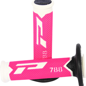 PRO GRIP Cross Triple Density 788 Grips - White/Pink/Black PA078800WFXN