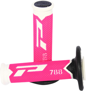 PRO GRIP Cross Triple Density 788 Grips - White/Pink/Black PA078800WFXN