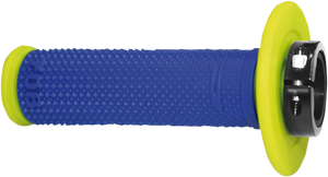 PRO GRIP 708 Lock-On Grips - Fluorescent Yellow/Blue PA070800GFBL