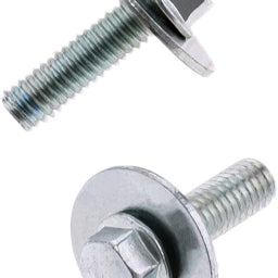 8mm Hex Head Flange Bolt 6x1.0x20mm W/16mm Washer 10/Pk