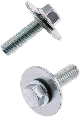 8mm Hex Head Flange Bolt 6x1.0x20mm W/16mm Washer 10/Pk