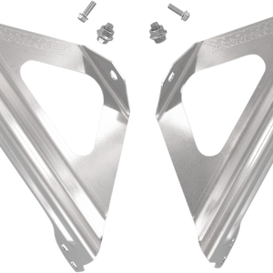 WORKS CONNECTION Radiator Brace Set - Silver - Suzuki 18-001