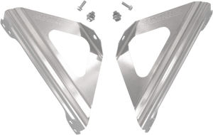 WORKS CONNECTION Radiator Brace Set - Silver - Suzuki 18-001