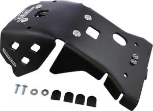T.M. DESIGNWORKS Skid Plate - Black - Gas Gas | Husqvarna | KTM KTMC-256-BK