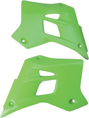 UFO Radiator Covers - Green - Kawasaki - KDX '95-'18 KA02787#026