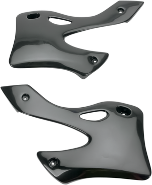 UFO Radiator Covers - Black - Kawasaki - KX '99-'02 KA03720#001