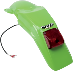 UFO Enduro Rear Fender - With Light - Green KA02789#026