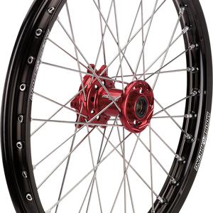 MOOSE OFFROAD Wheel Assembly - SX-1 - Complete - Front - Black Wheel/Red Hub - 21x1.6 - Honda CR/CRF HF-16021-BKRD