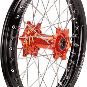 MOOSE OFFROAD Wheel Assembly - SX-1 - Complete - Rear - Black Wheel/Orange Hub - 18x2.15 - KTM/Gas Gas/Husqvarna MR-21518-BKOR