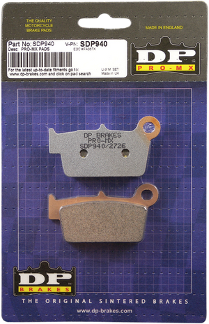 DP BRAKES Pro MX Sintered Brake Pads SDP940
