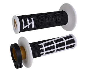 ODI EMIG 2.0 Lock-On Grips - Black/White H36E2BW