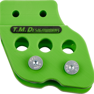 T.M. DESIGNWORKS Chain Guide - Green - Honda/Kawasaki/Suzuki/Yamaha RCG-002-GR