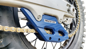 T.M. DESIGNWORKS Factory Edition Chain Guide With Replacement Wear Pad - Blue - Gas Gas/Husqvarna/KTM RCG-KT5-BL2