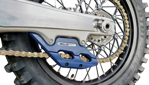 T.M. DESIGNWORKS Factory Edition Chain Guide With Replacement Wear Pad - Blue - Gas Gas/Husqvarna/KTM RCG-KT5-BL2