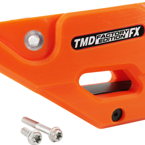 T.M. DESIGNWORKS Factory Edition Chain Guide With Replacement Wear Pad - Orange - Gas Gas/Husqvarna/KTM RCG-KT5-OR