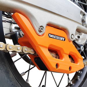 T.M. DESIGNWORKS Factory Edition Chain Guide With Replacement Wear Pad - Orange - Gas Gas/Husqvarna/KTM RCG-KT5-OR