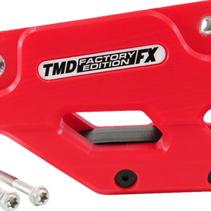 T.M. DESIGNWORKS Factory Edition Chain Guide With Replacement Wear Pad - Red - Gas Gas/Husqvarna/KTM RCG-KT5-RD